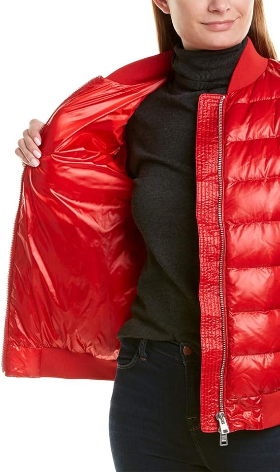 Woolrich Woman Alquippa Bomber Marine Scarlet