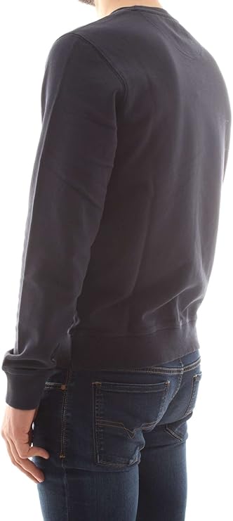 Woolrich Basic Logo Crew Neck Navy