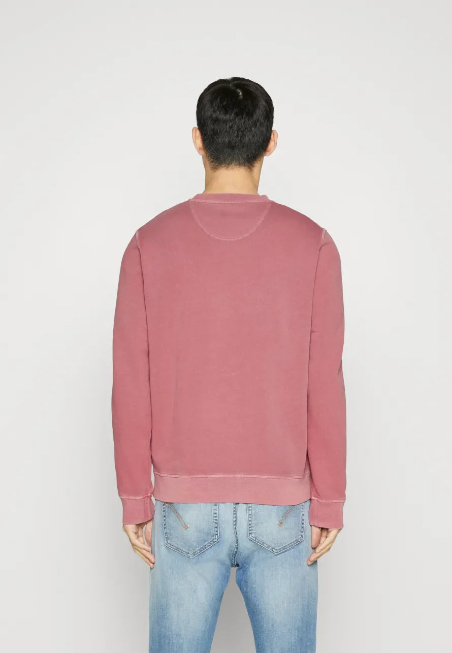 Barbour Washed Prep Logo Crew Neck Faded Pink