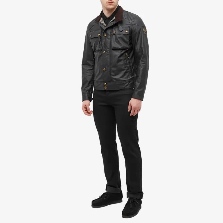 Belstaff Racemaster Waxed Jacket Black