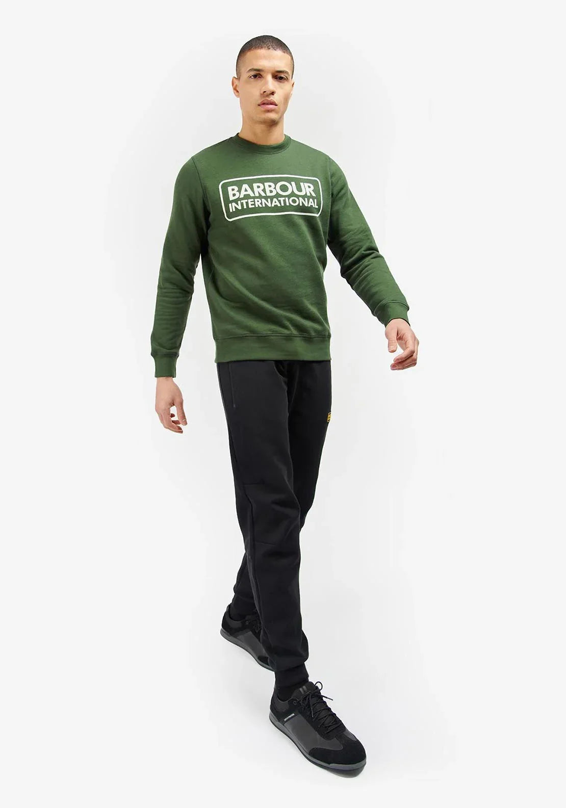 Barbour International Large Logo Sweatshirt Kombu Green