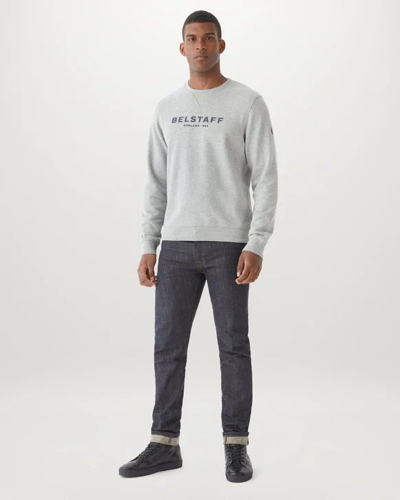 Belstaff 1924 Sweatshirt Grey Melange Dark Ink