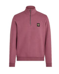 Belstaff Quarter Zip Sweatshirt Mulberry