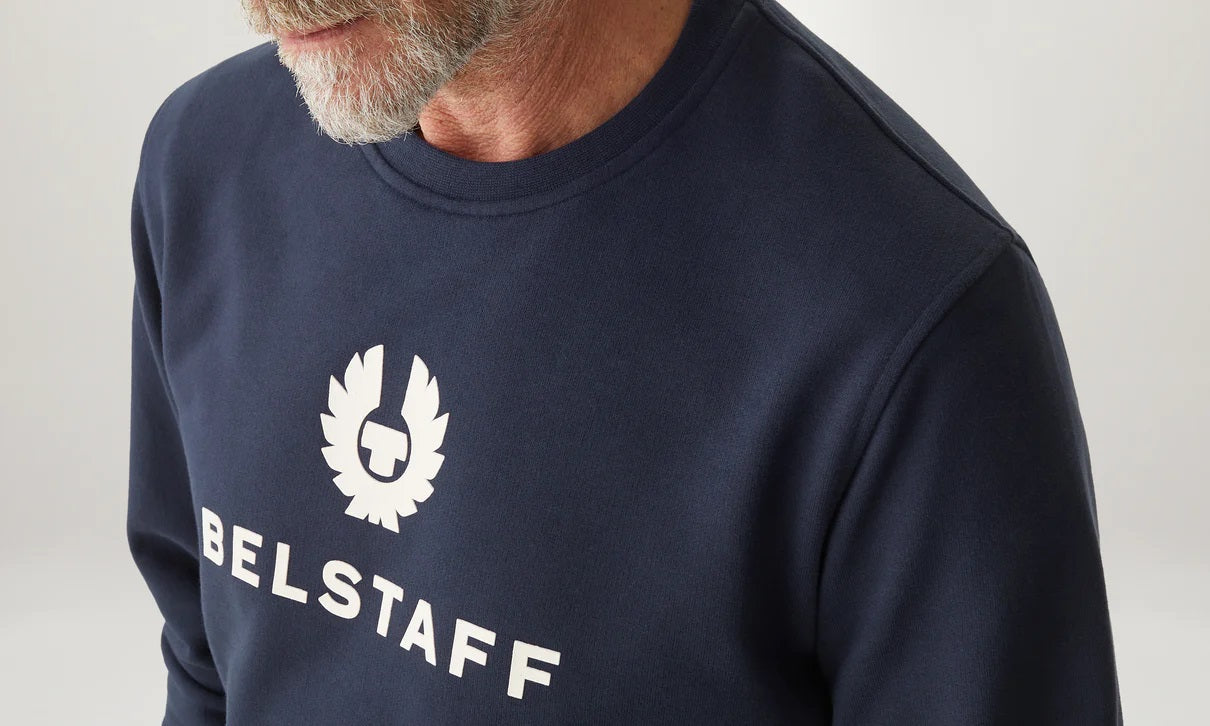 Belstaff Signature Crewneck Sweatshirt Dark Ink