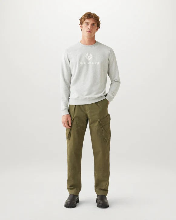 Belstaff Signature Crewneck Sweatshirt Old Silver
