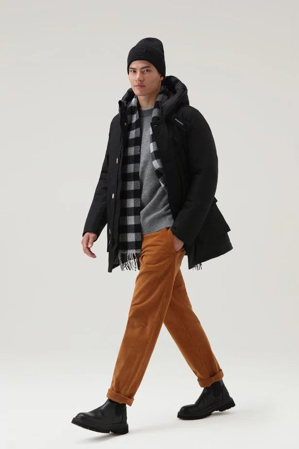 Woolrich Arctic Parka in Ramar with Protective Hood Black