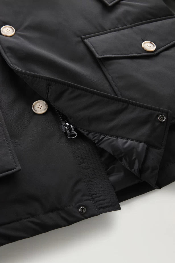 Woolrich Arctic Parka in Ramar with Protective Hood Black