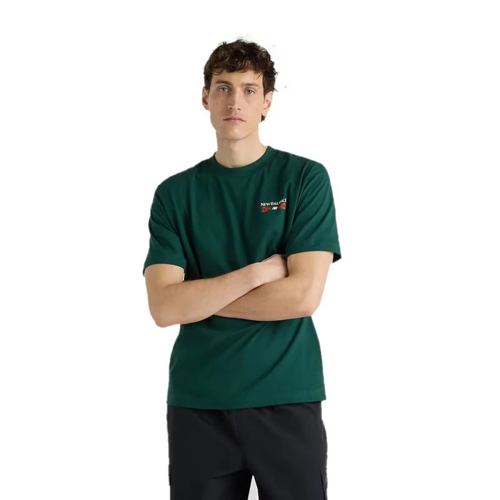 New Balance T-Shirt Grab a Bite Boston MT62S7YP Nordic Green