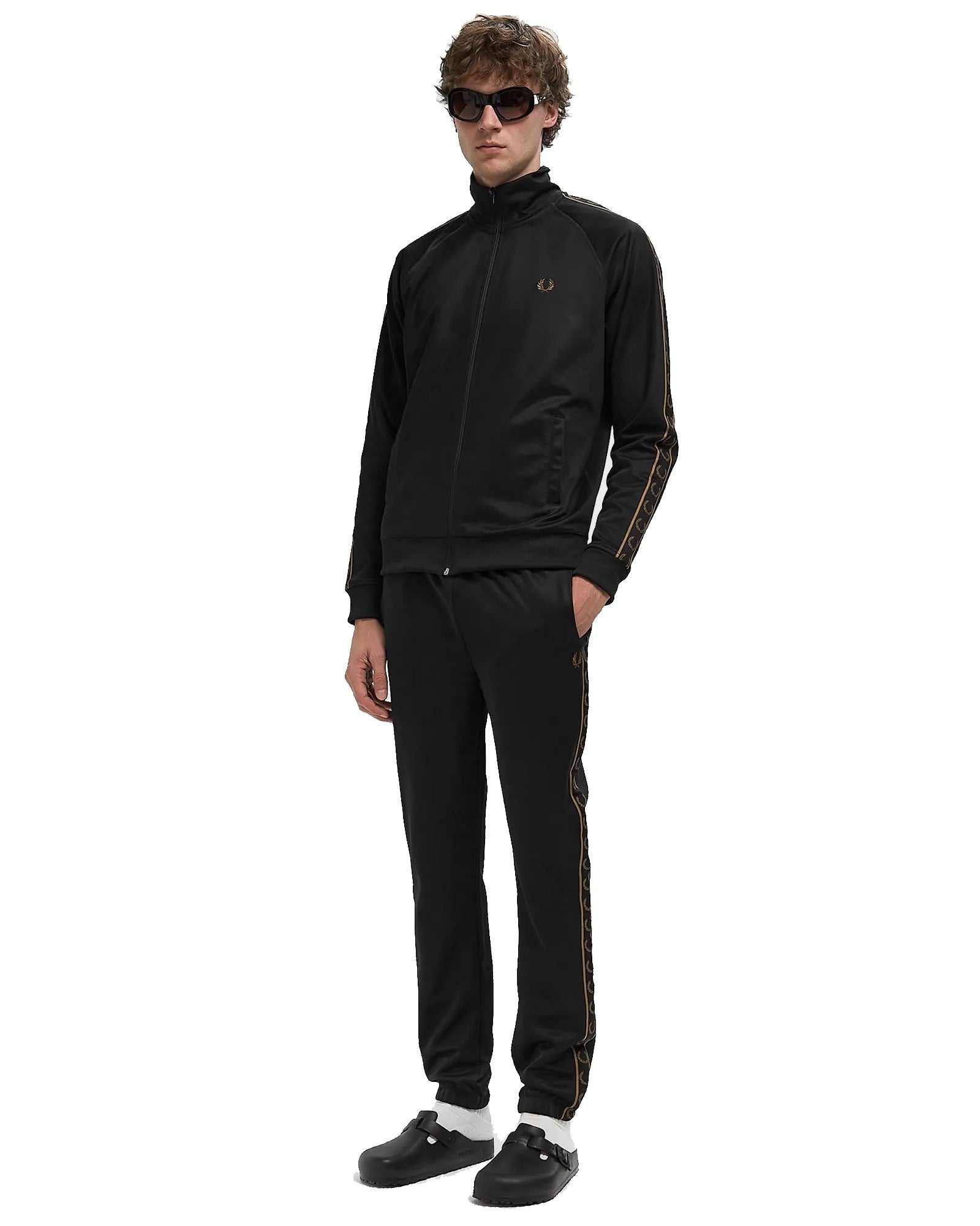 Fred Perry Taped Track Pant Black