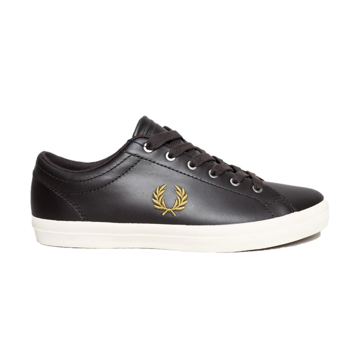 Fred Perry Baseline Leather B1306 Rich Brown