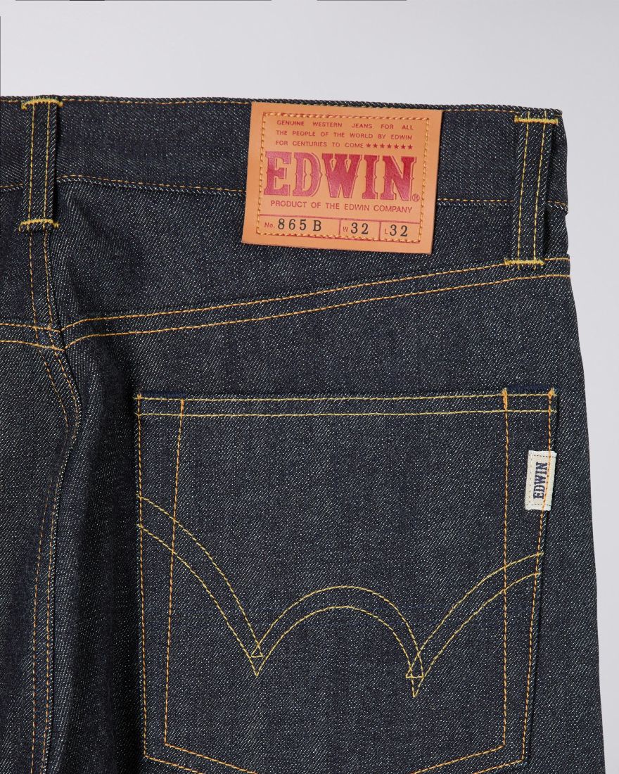 Edwin Nashville Red Listed Selvage Denim 14oz 100% Cotton Blue Unwashed