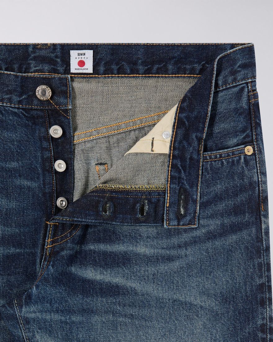 Edwin Regular Tapered Jeans L30 Blue - dark used