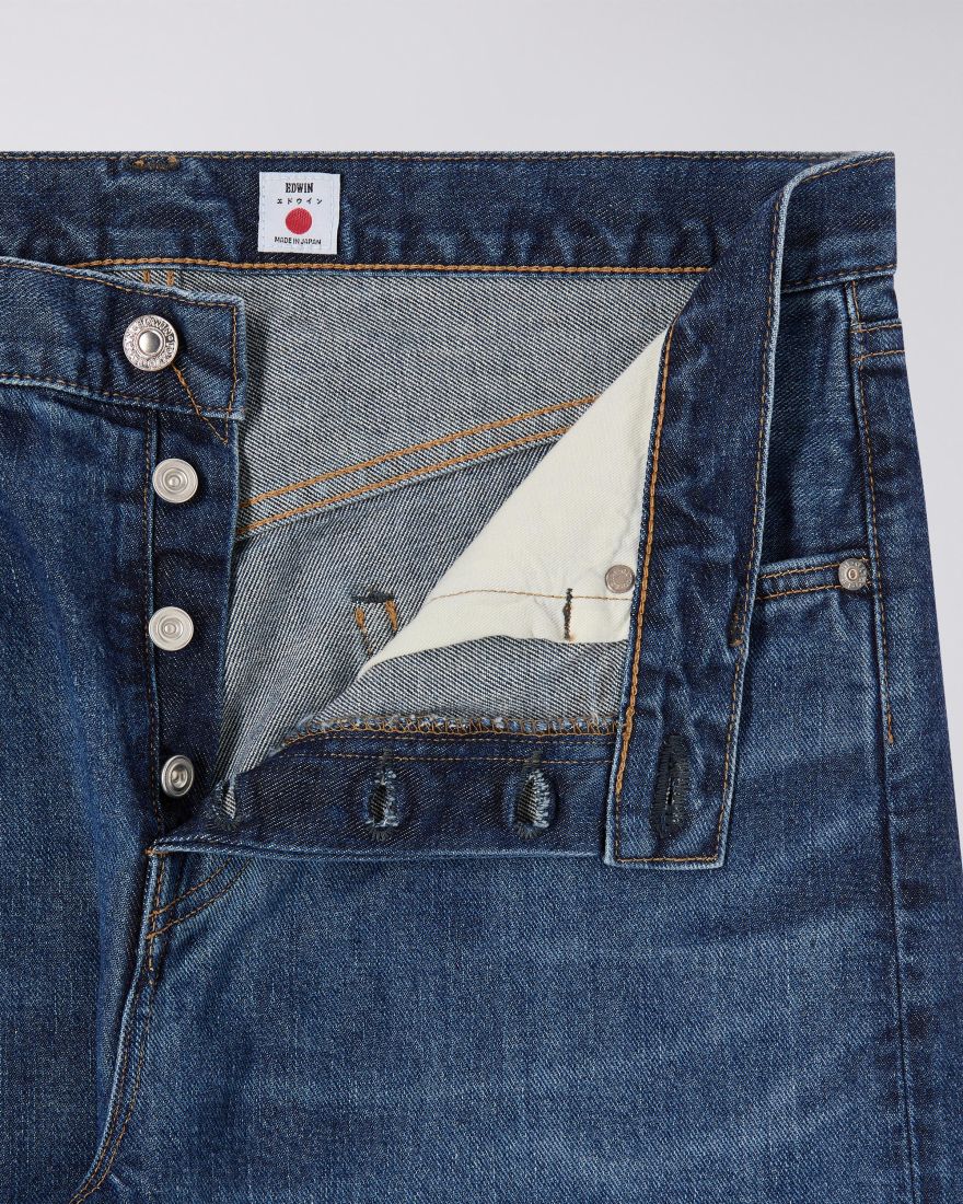 Edwin Slim Tapered Jeans L32 Blue - mid dark used