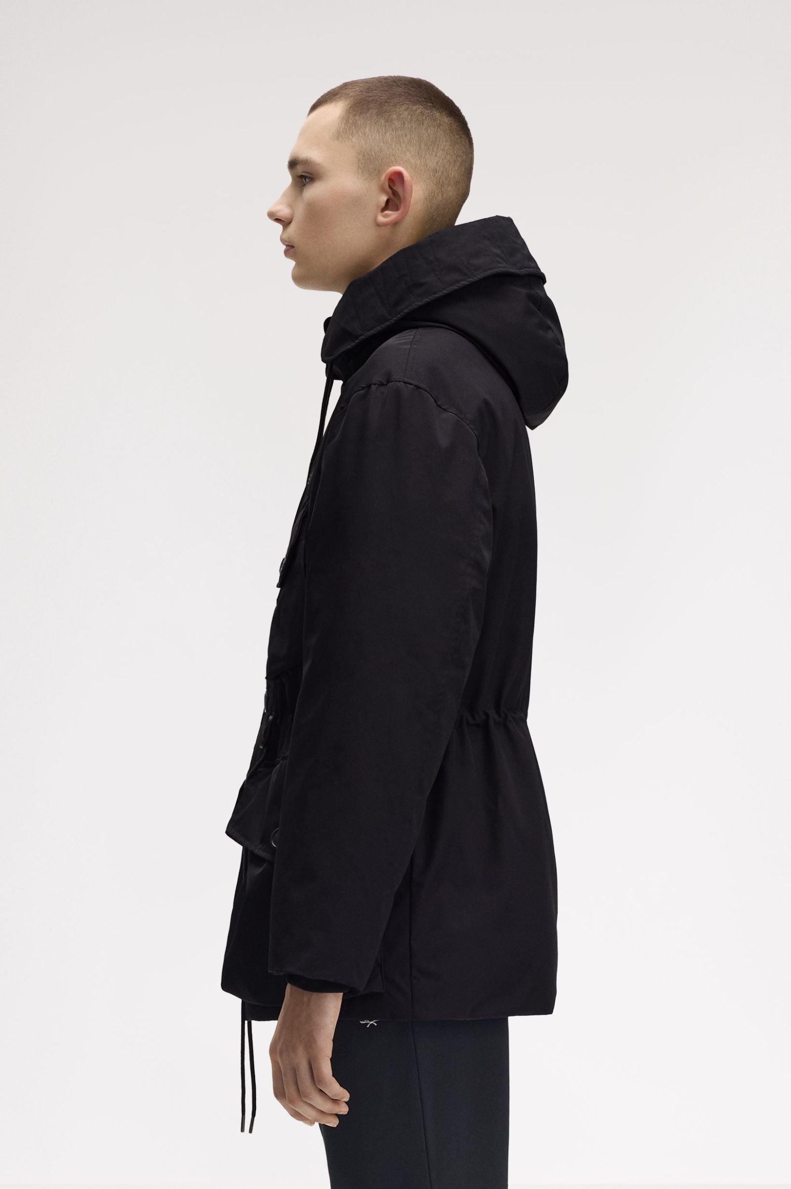 Fred Perry Patch Pocket Puffer Jacket Black