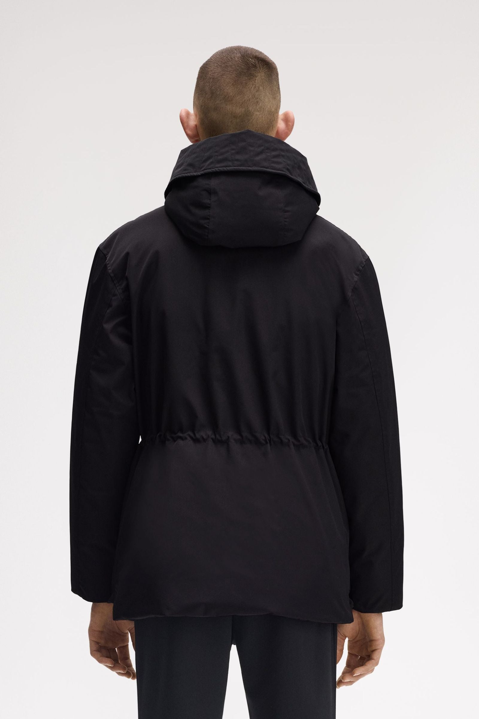 Fred Perry Patch Pocket Puffer Jacket Black