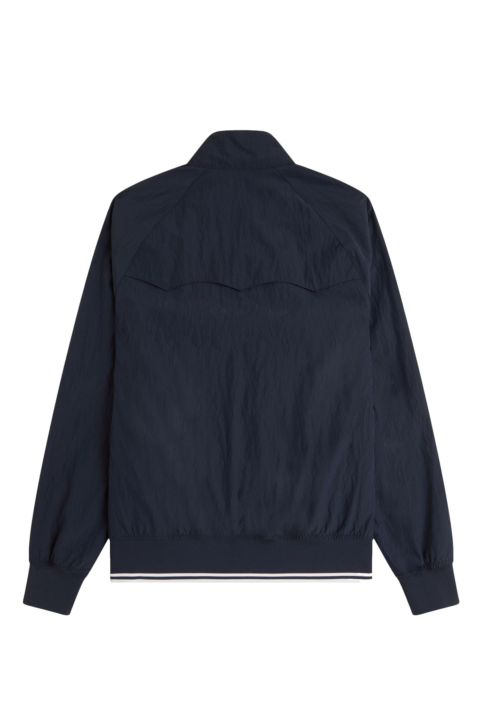 Fred Perry Crinkle Harrington Jacket Navy