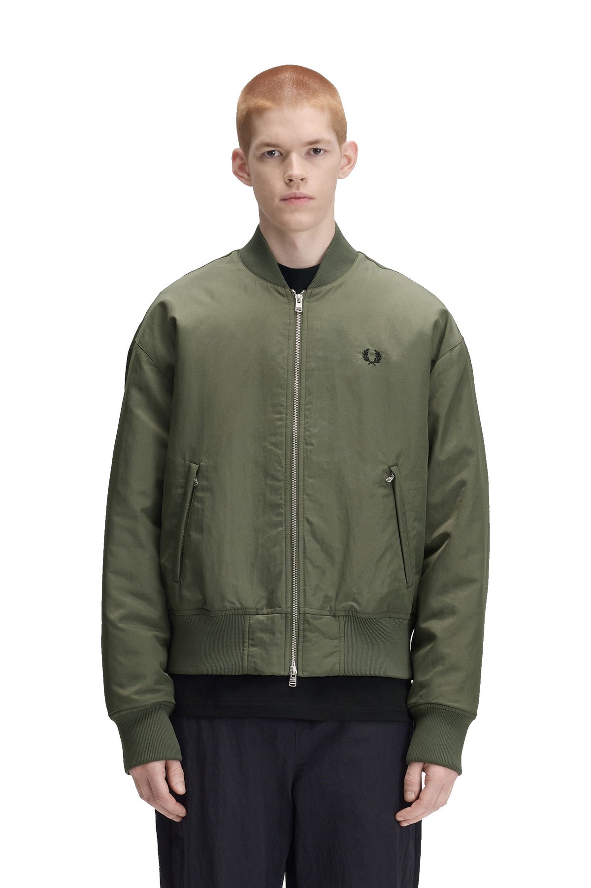 Fred Perry Chaqueta Bomber Tenis Acolchada Verde