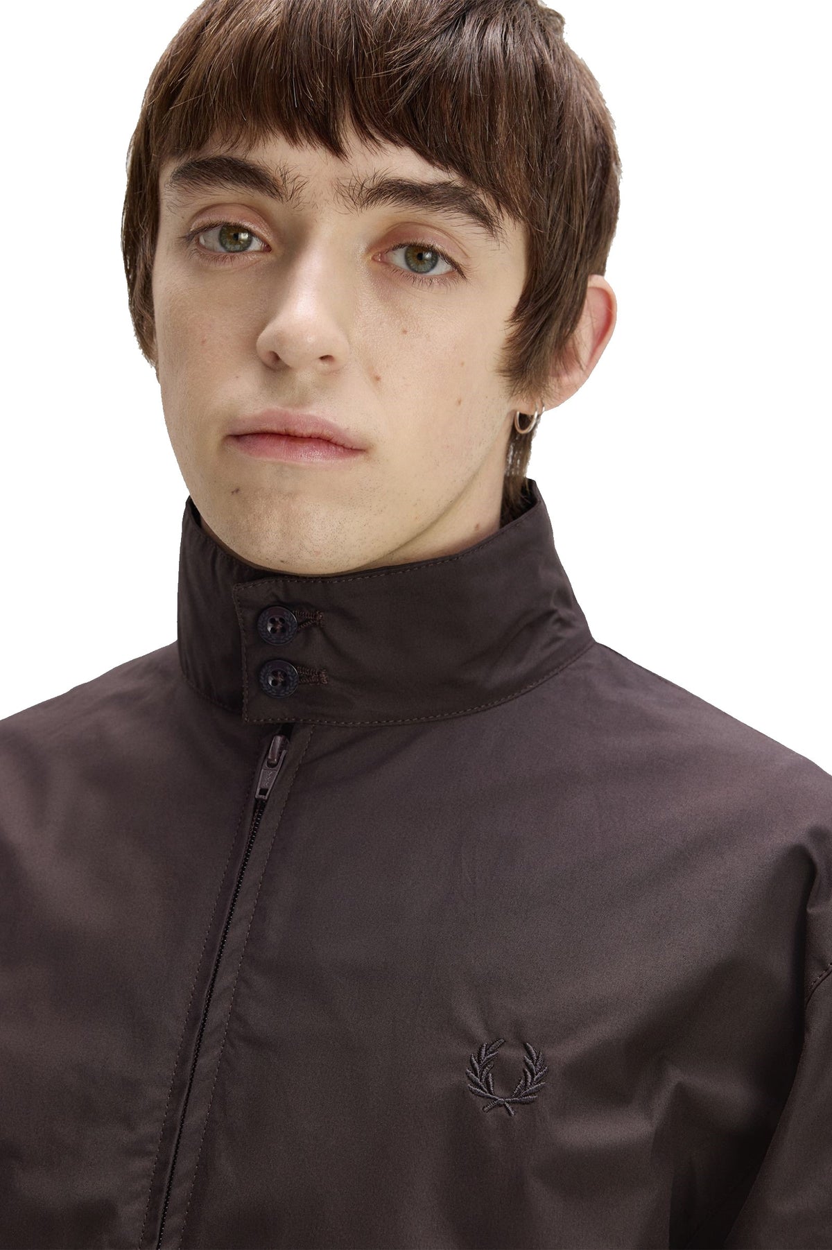Fred Perry Made In England Chaqueta Harrington Marrón Cedro