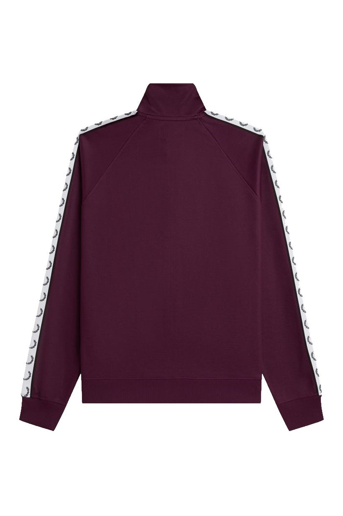 Fred Perry Contrast Tape Track Jacket J5557 Plum