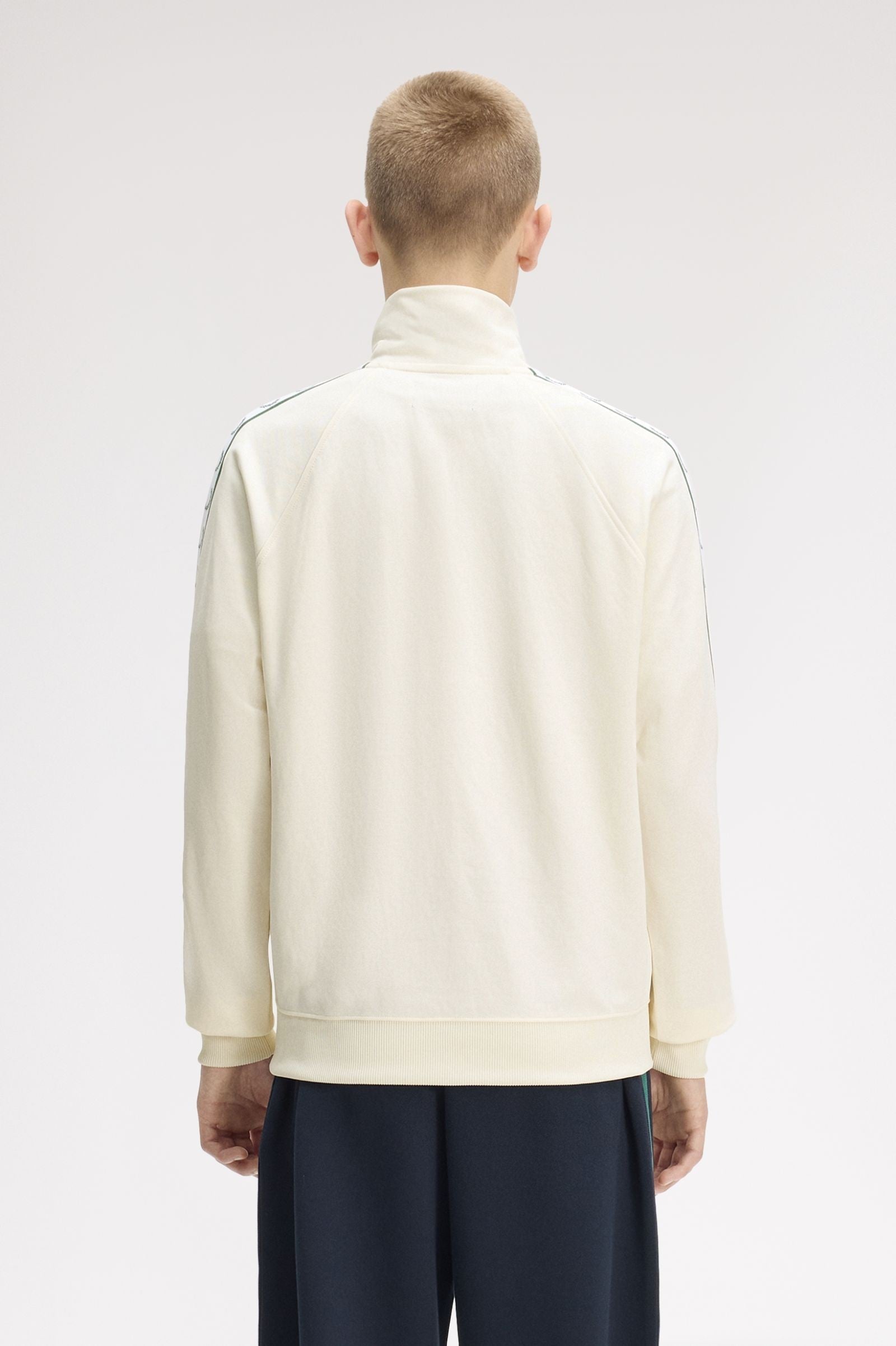 Fred Perry Contrast Tape Track Jacket Ecru