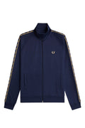 Fred Perry Contrast Tape Track Jacket Tennis Blue / Champagne