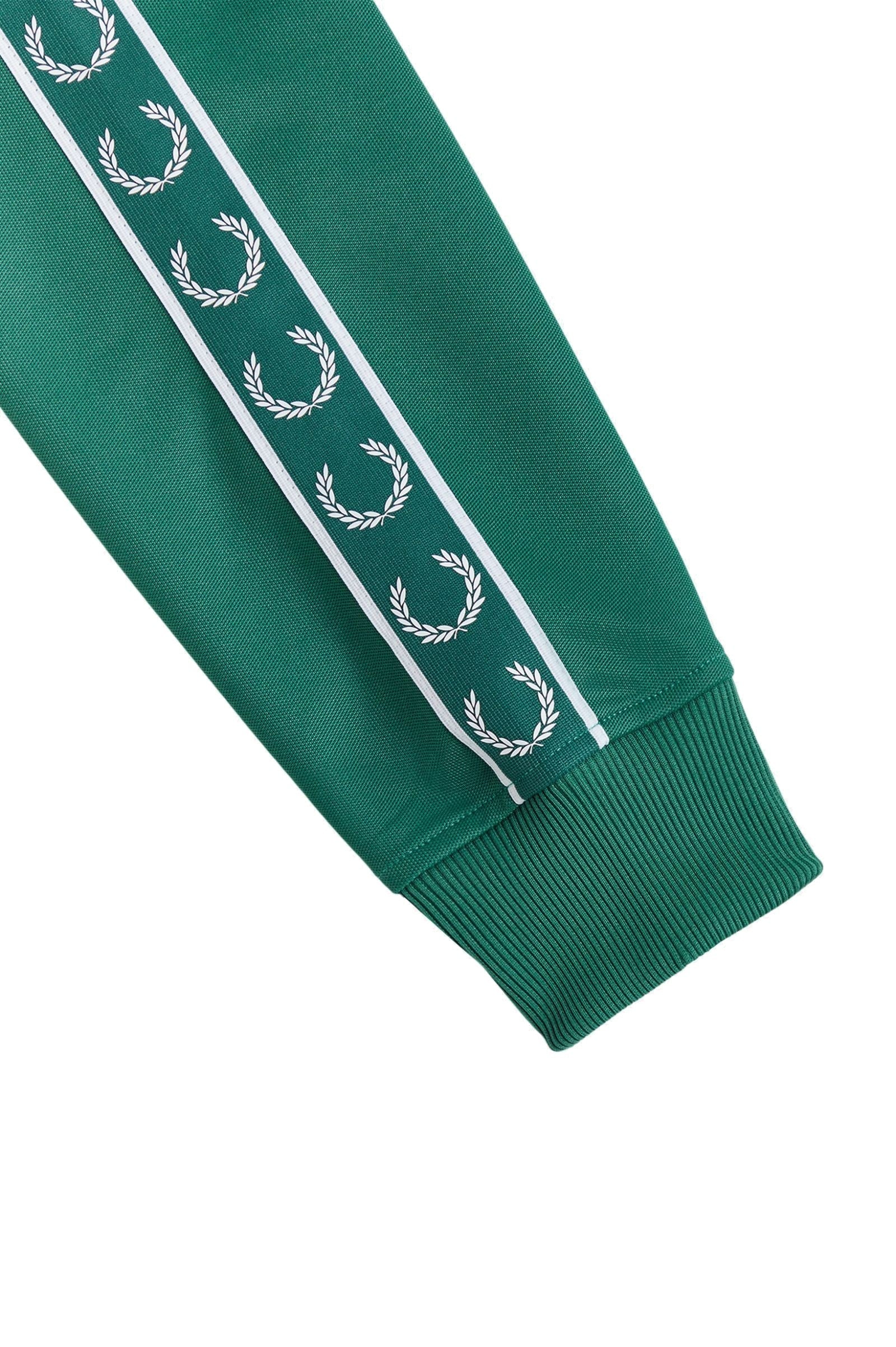 Fred Perry Contrast Tape Track Jacket Sport Green