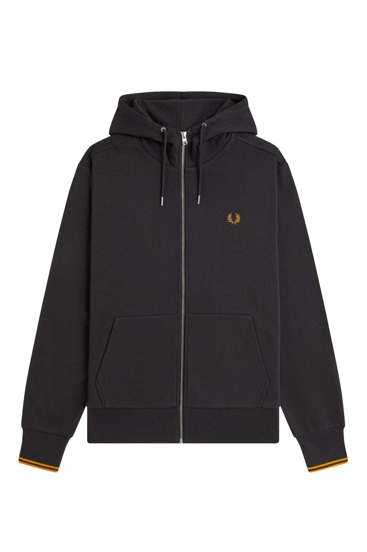 Fred Perry Sudadera Capucha Cremallera Gris J7536