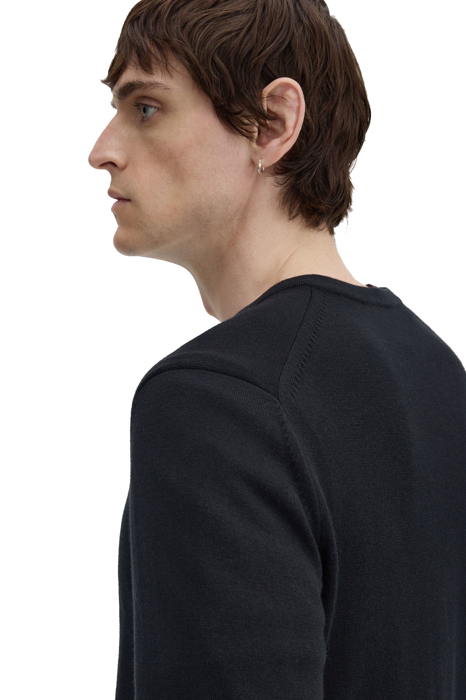 Fred Perry Classic V Neck Jumper Black