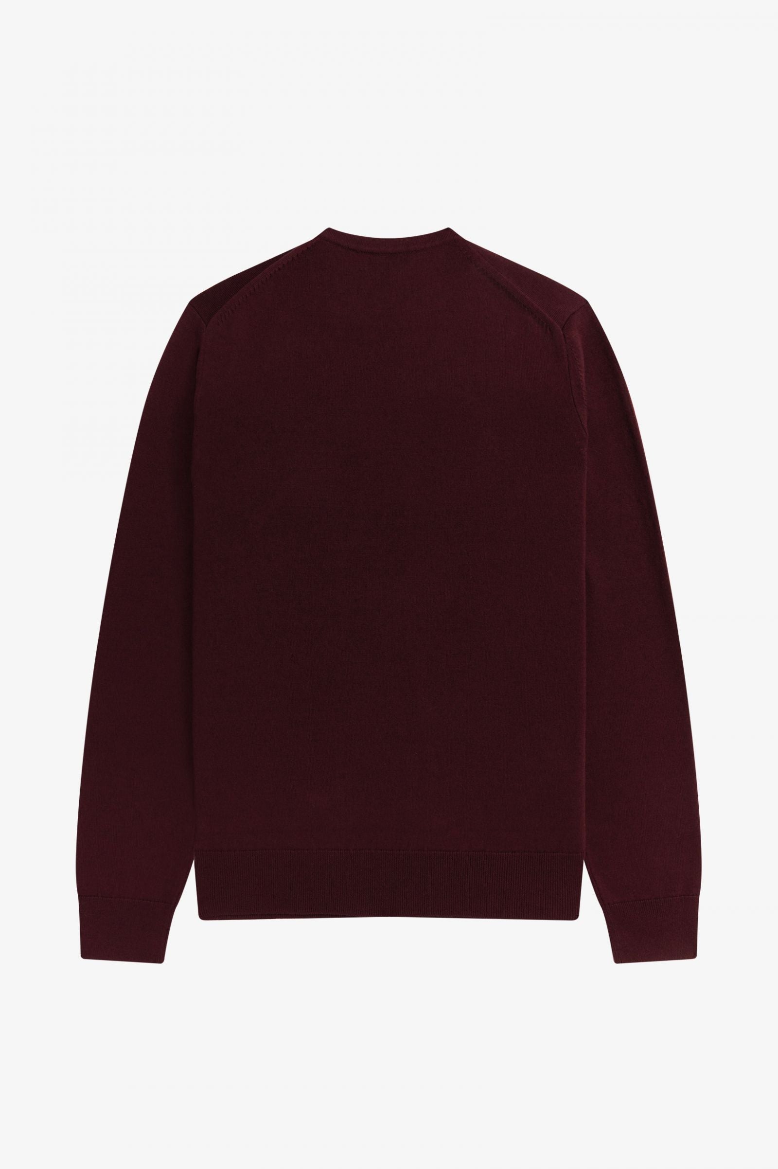 Fred Perry Classic Crew Neck Jumper Oxblood