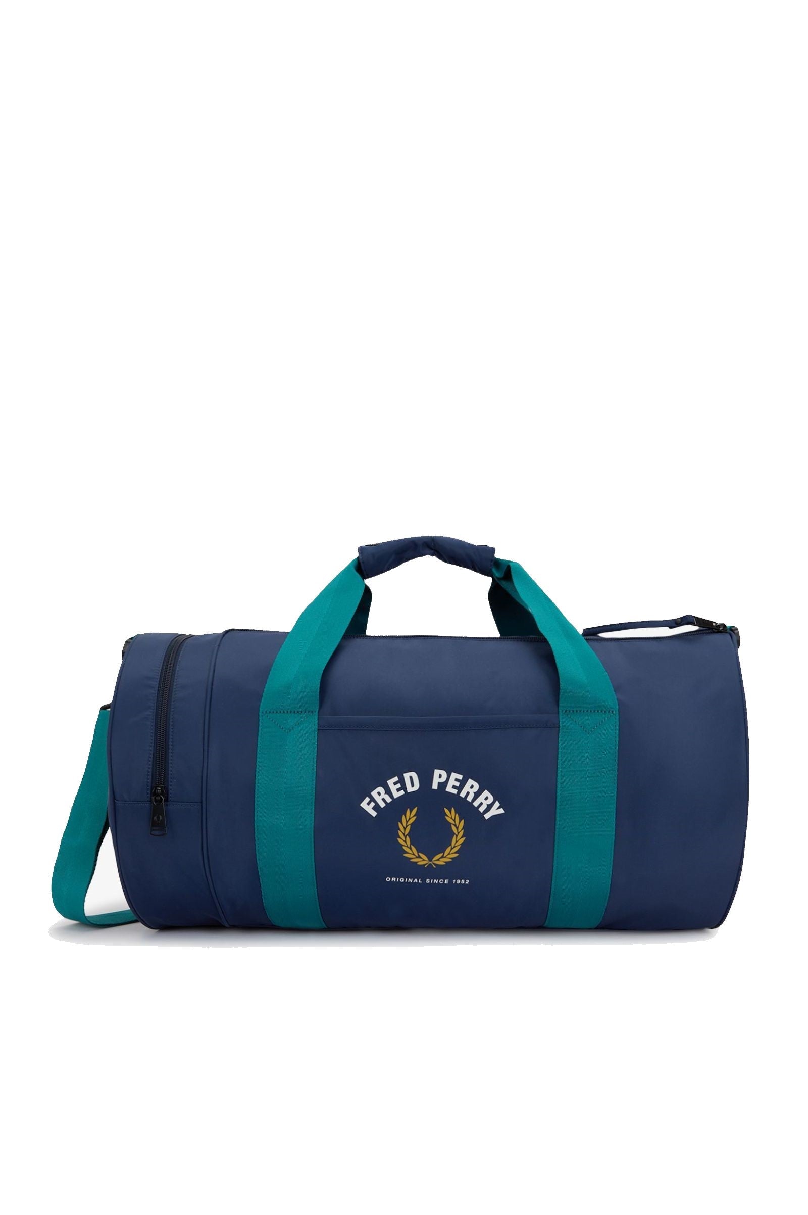 Fred Perry Sport Nylon Large Barrel Bag Tennis Blue