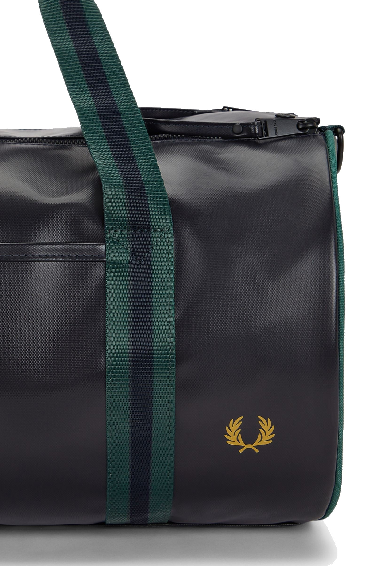 Fred Perry Classic Barrel Bag Navy / Grassroots