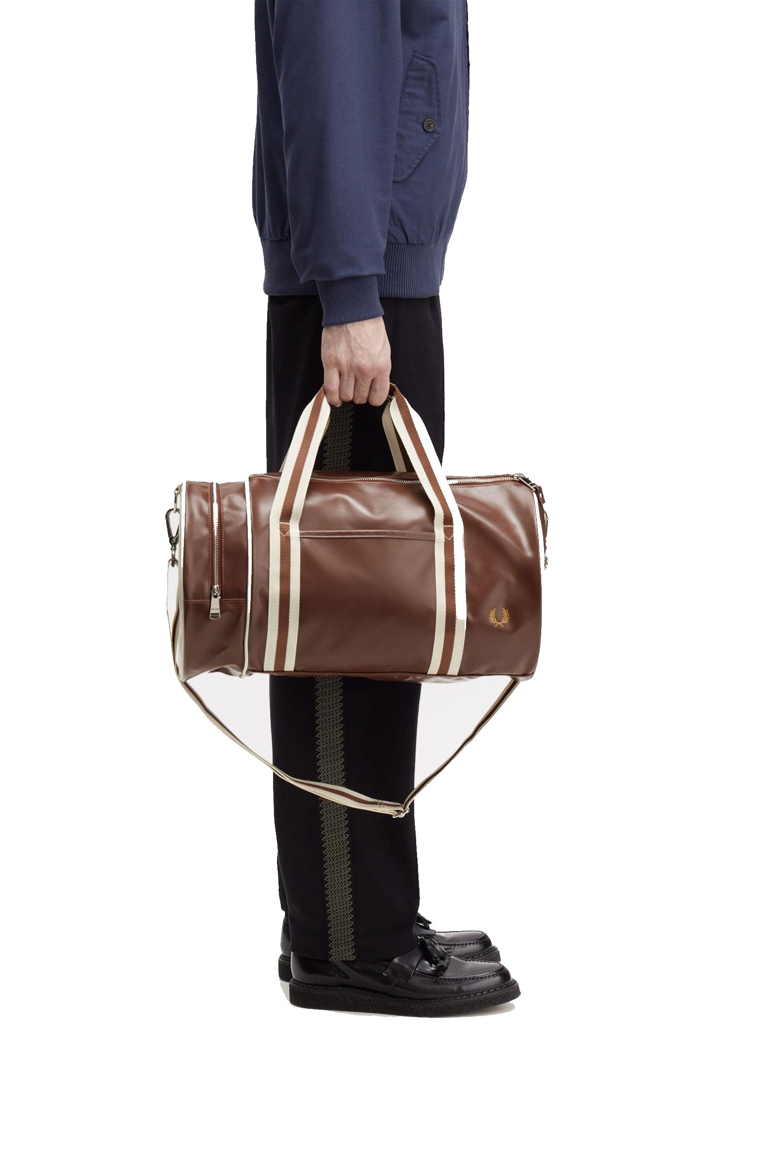 Fred Perry Classic Barrel Bag Tan / Ecru
