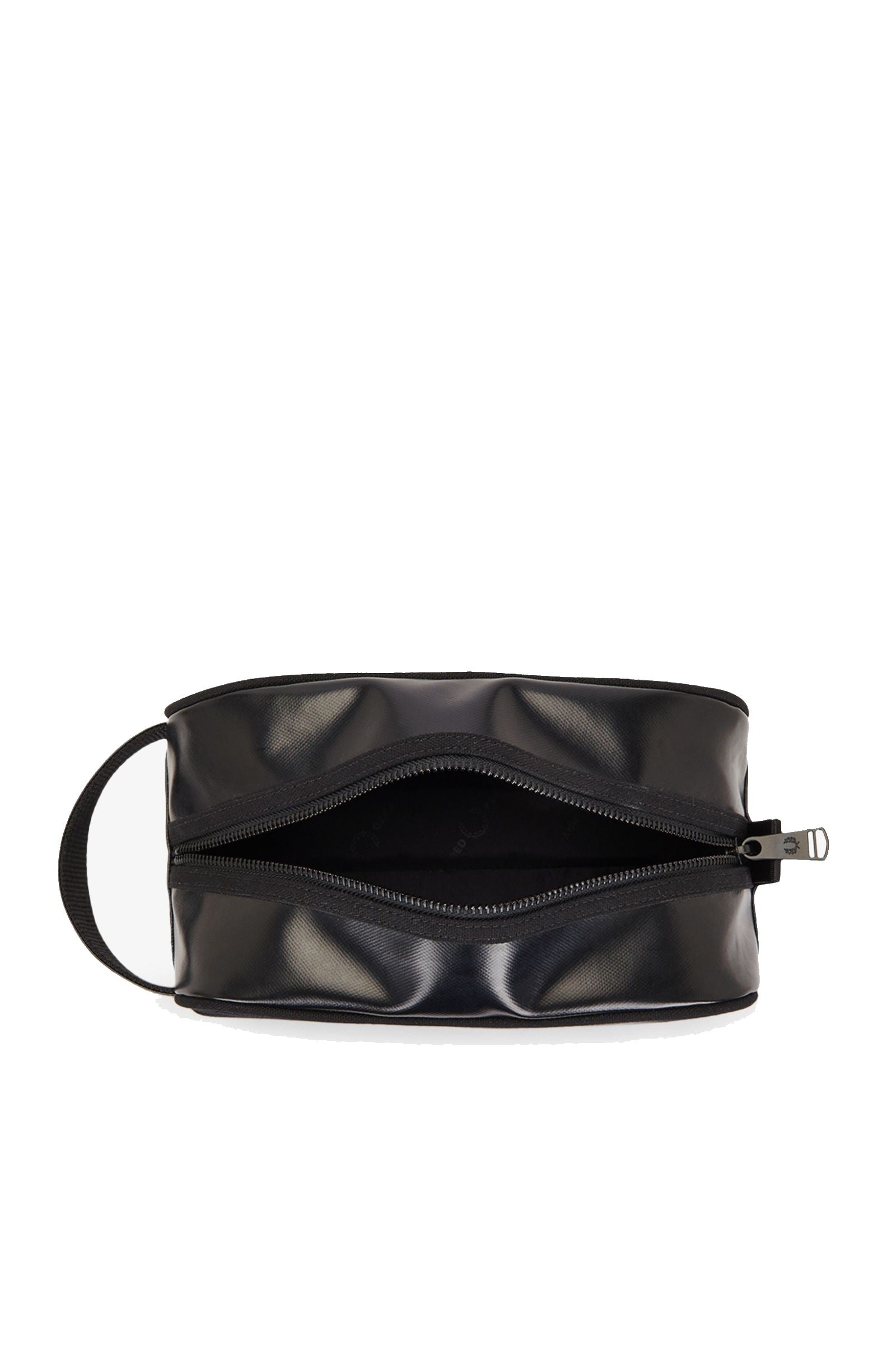Fred Perry Coated Polyester Wash Bag Black / Gold