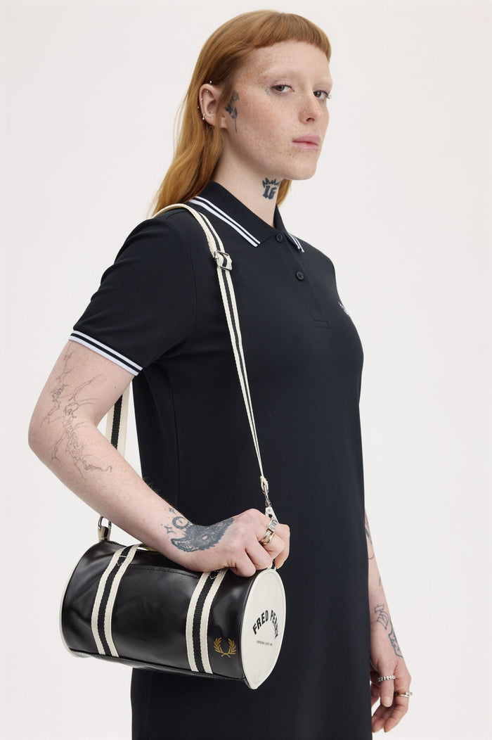 Fred Perry Classic Mini Barrel Bag Black