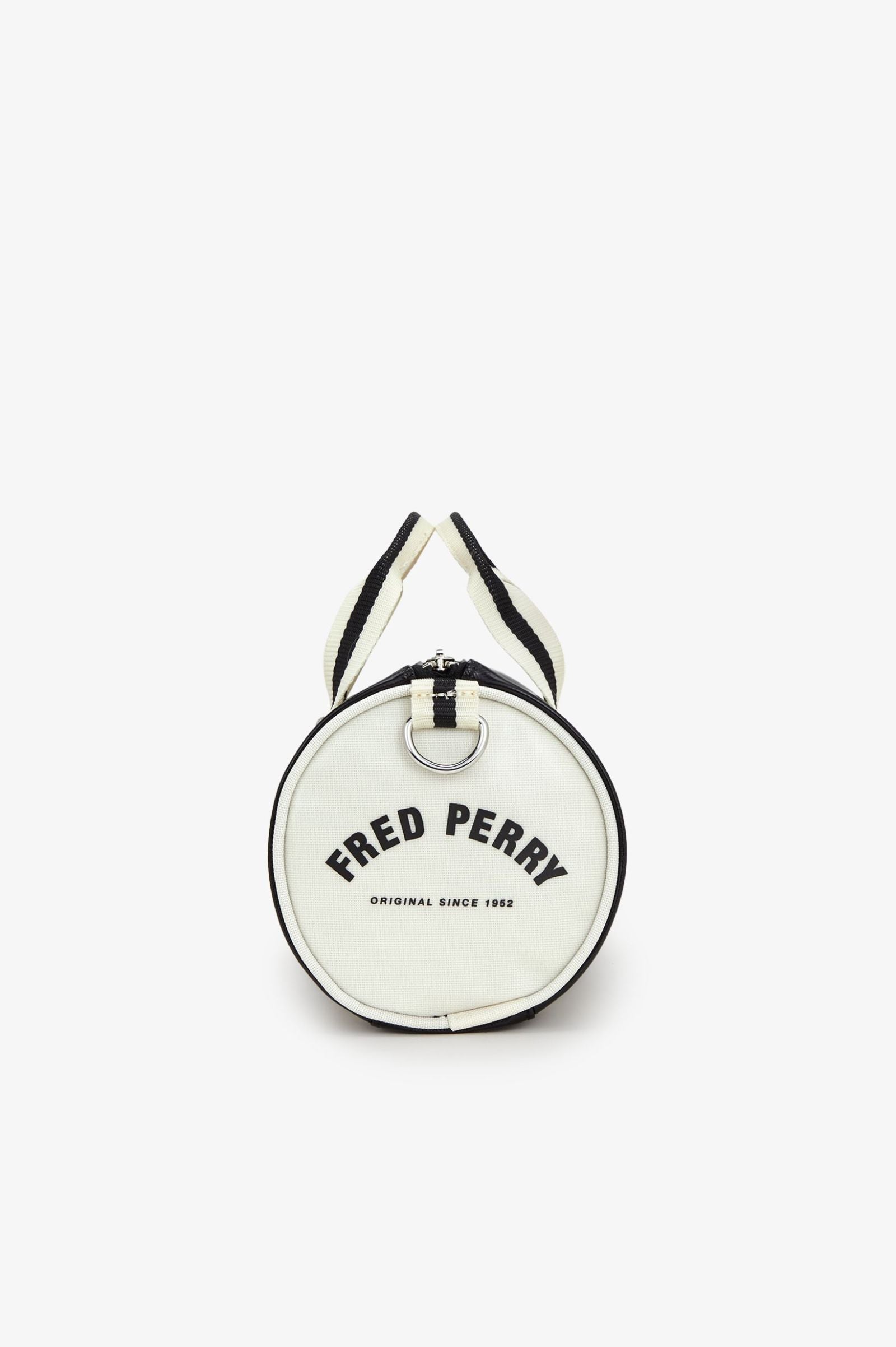 Fred Perry Classic Mini Barrel Bag Black