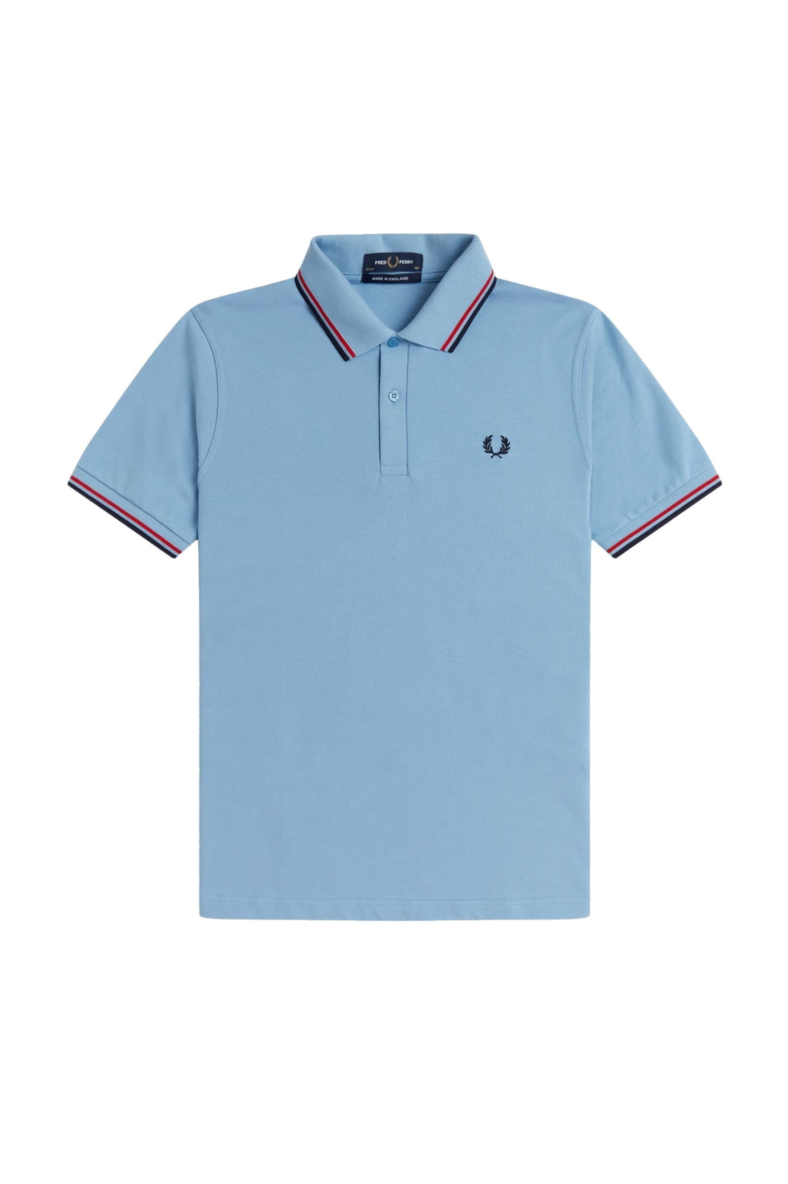 Fred Perry Reissues Original Twin Tipped Polo Sky / Red / Navy