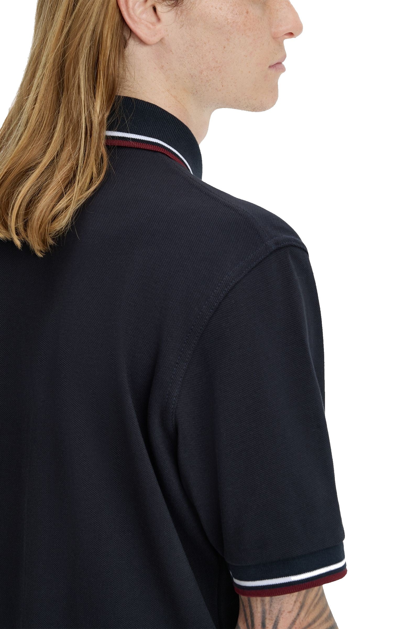 Fred Perry Reissues Original Twin Tipped Polo Navy / White / Maroon