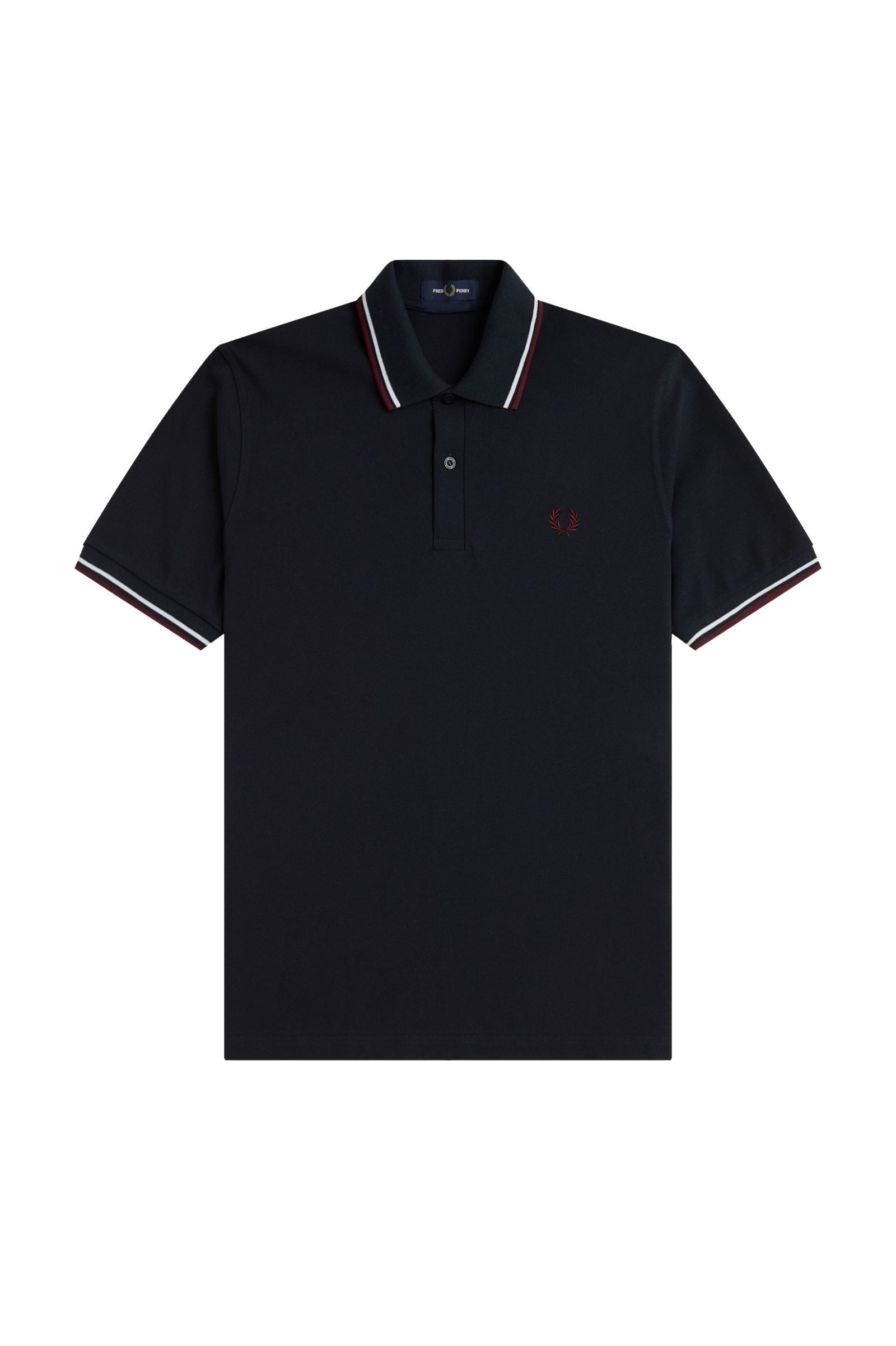 Fred Perry Reissues Original Twin Tipped Polo Navy / White / Maroon