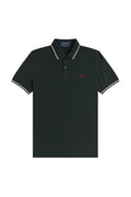 Fred Perry Reissues Original Twin Tipped Polo Night Green / Ice / Oxblood