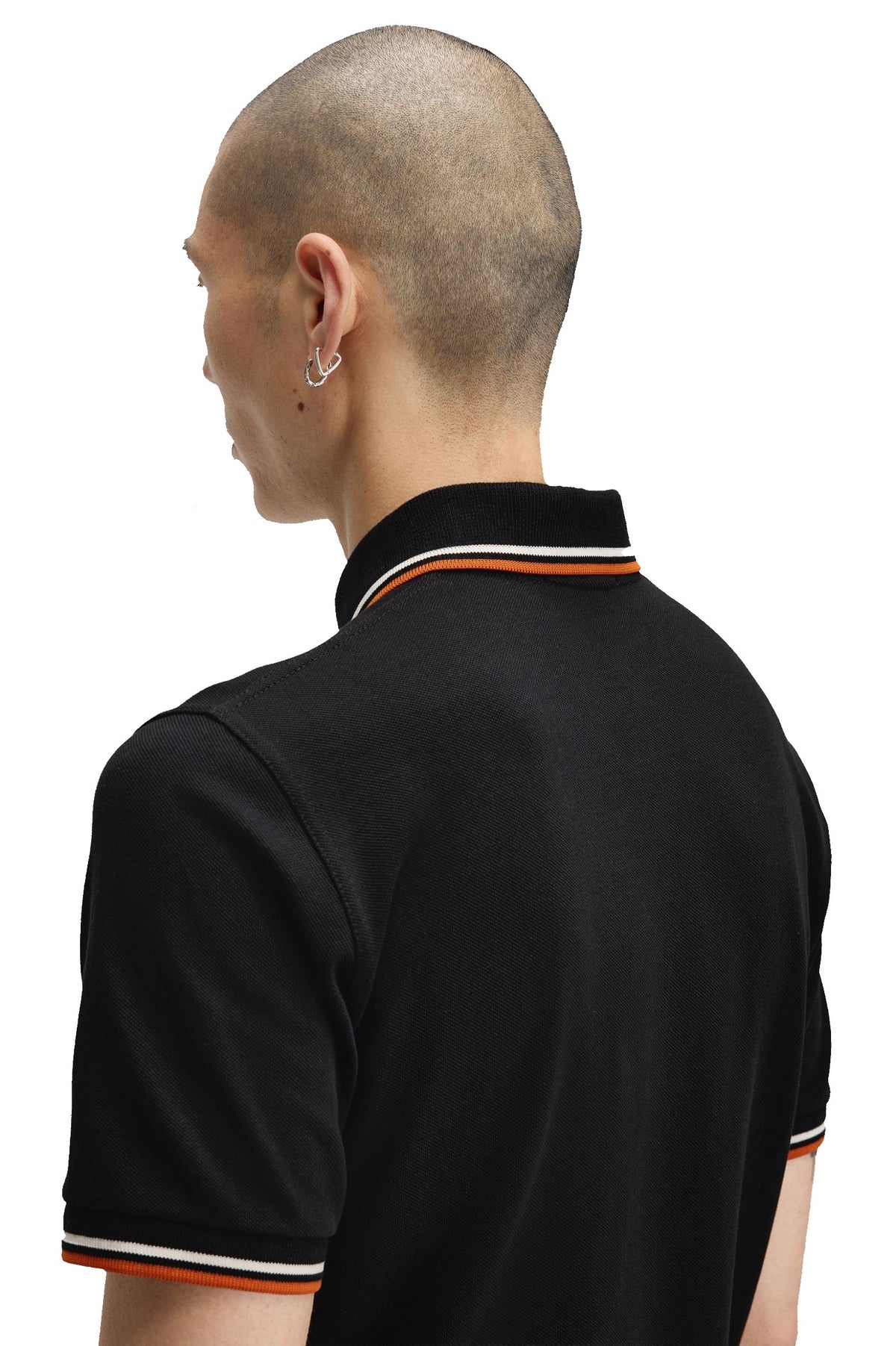 Fred Perry Reissues Original Twin Tipped Polo Black / Tramline White / Summer Clay