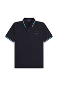 Fred Perry Reissues Original Twin Tipped Polo Navy / Tramline White / Indoor Court Blue