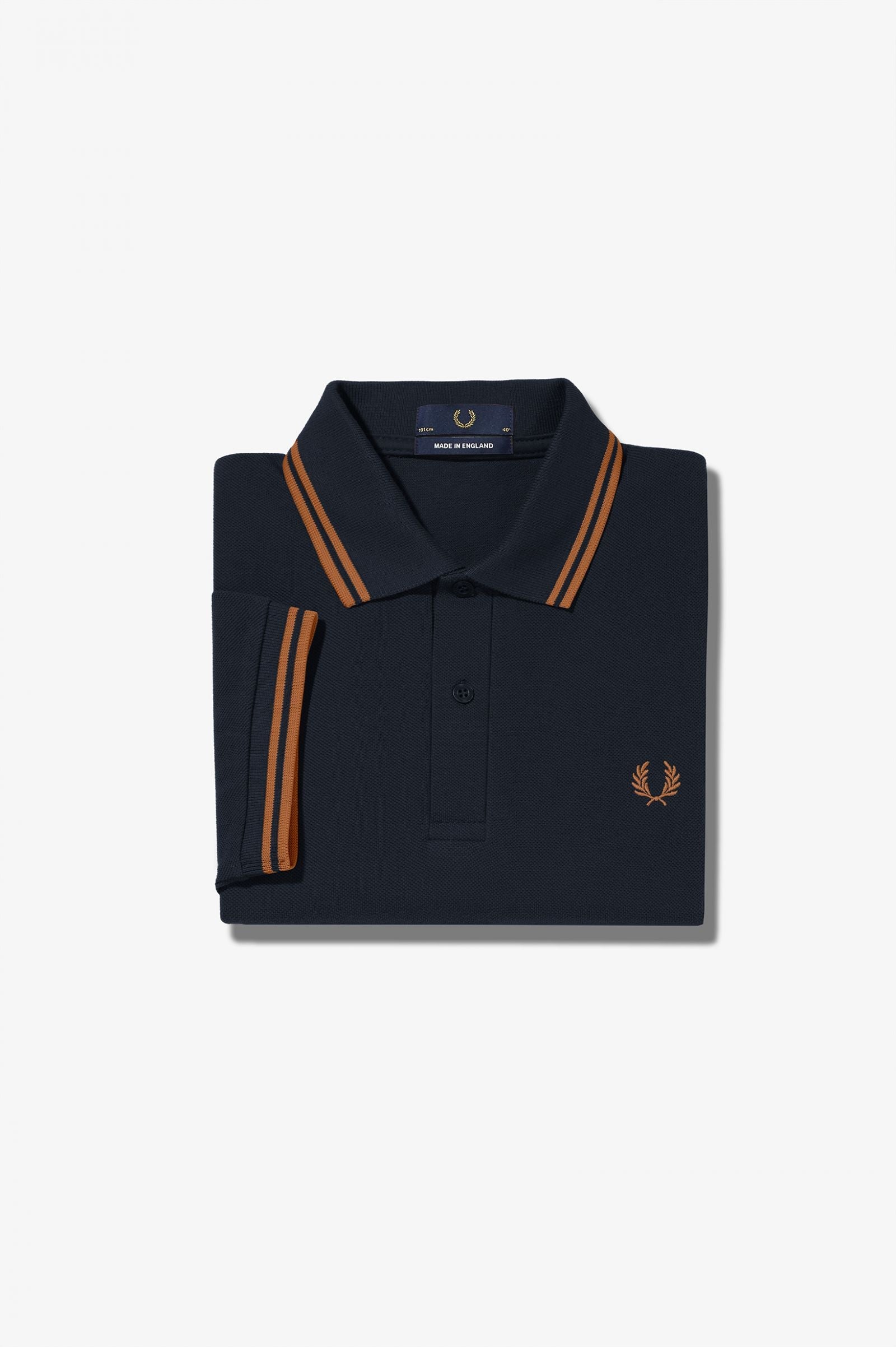 Fred Perry Reissues Original Twin Tipped Polo Navy / Nut Flake / Nut Flake