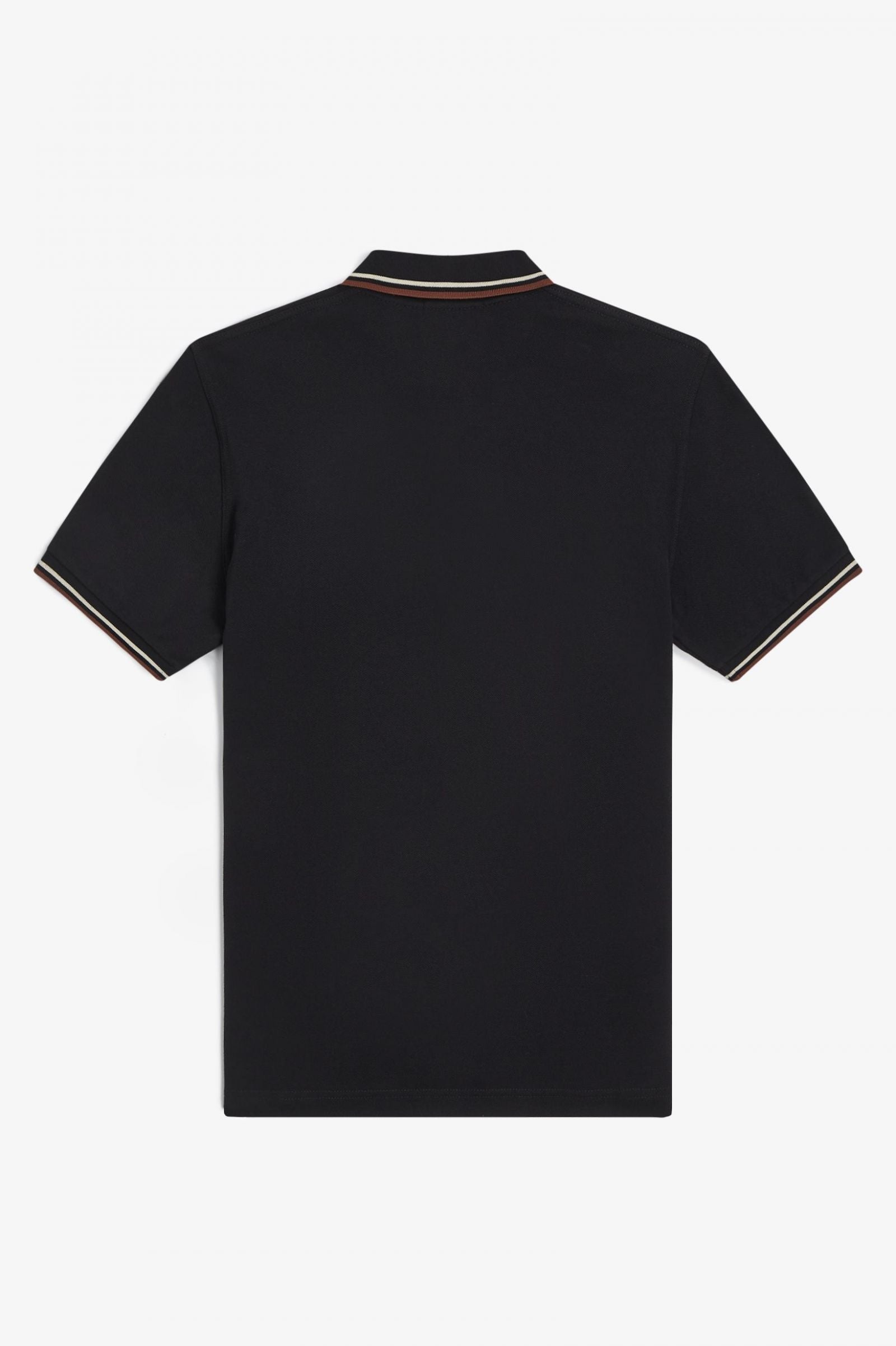 Fred Perry Reissues Original Twin Tipped Polo Black / Oatmeal / Whisky Brown
