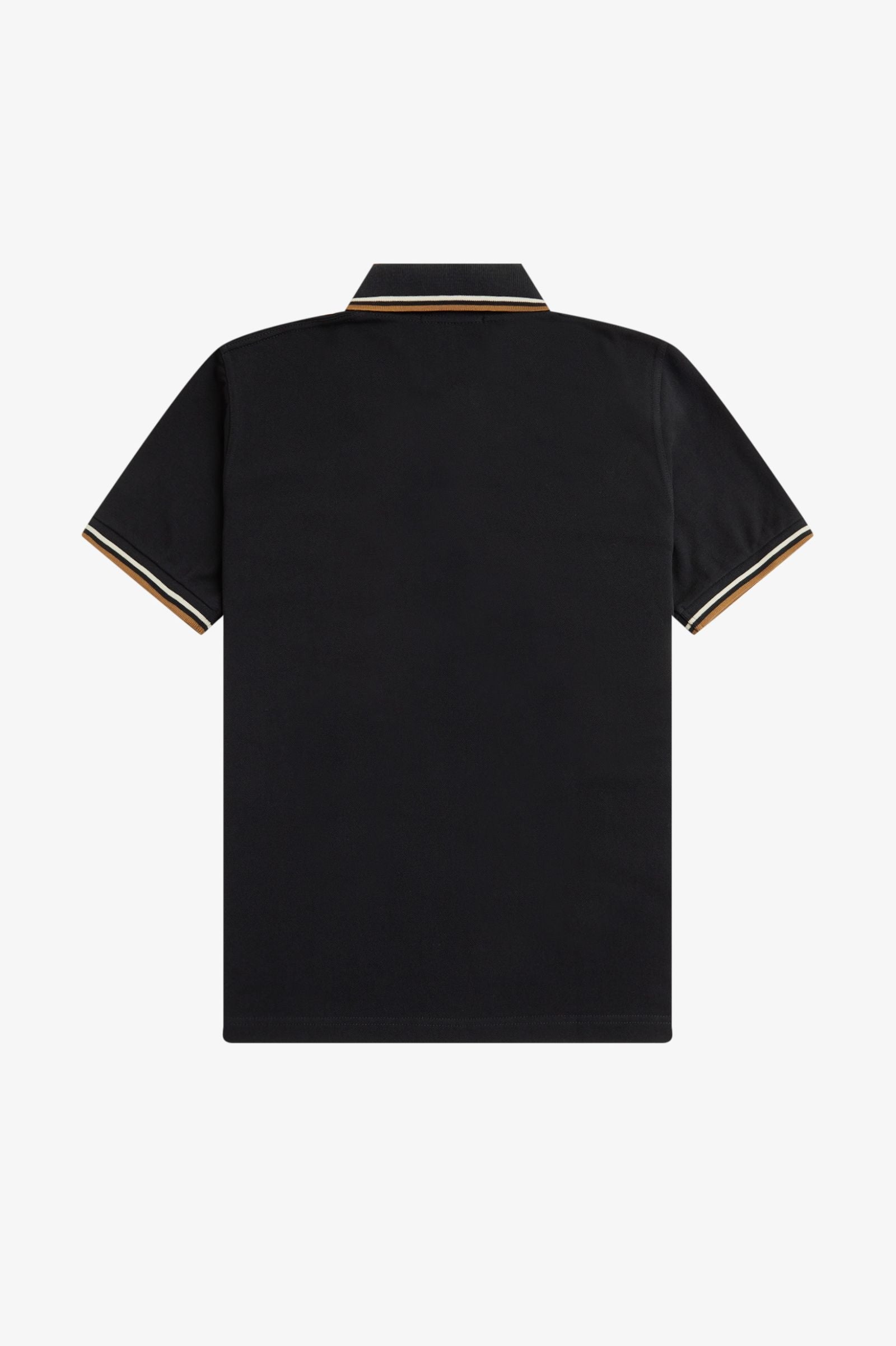 Fred Perry Reissues Original Twin Tipped Polo Black / Oatmeal / Dark Caramel