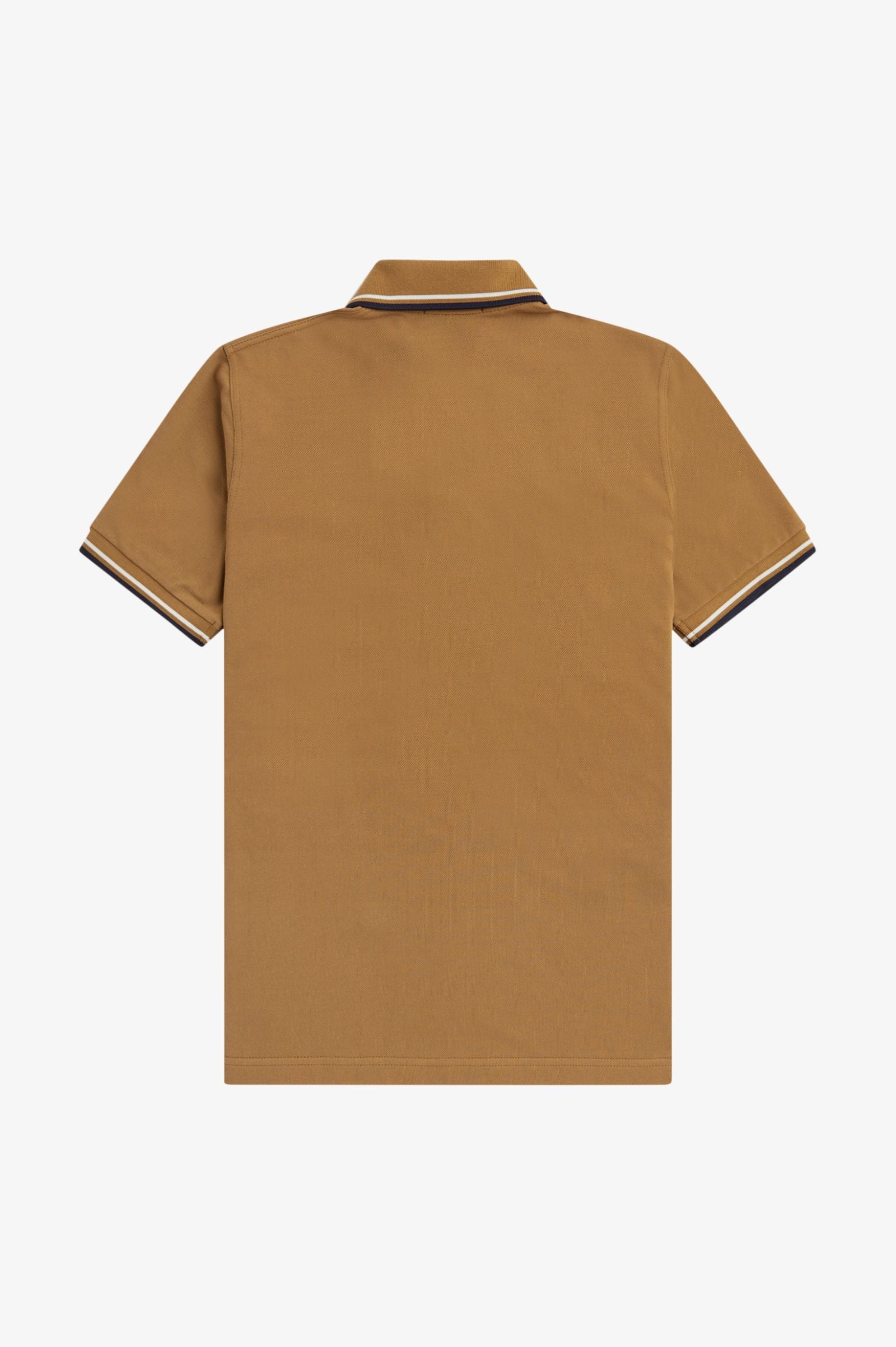 Fred Perry Reissues Original Twin Tipped Polo Dark Caramel / Ecru / Navy