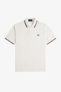 Fred Perry Reissues Original Twin Tipped Polo White / Burnt Red / Court Green
