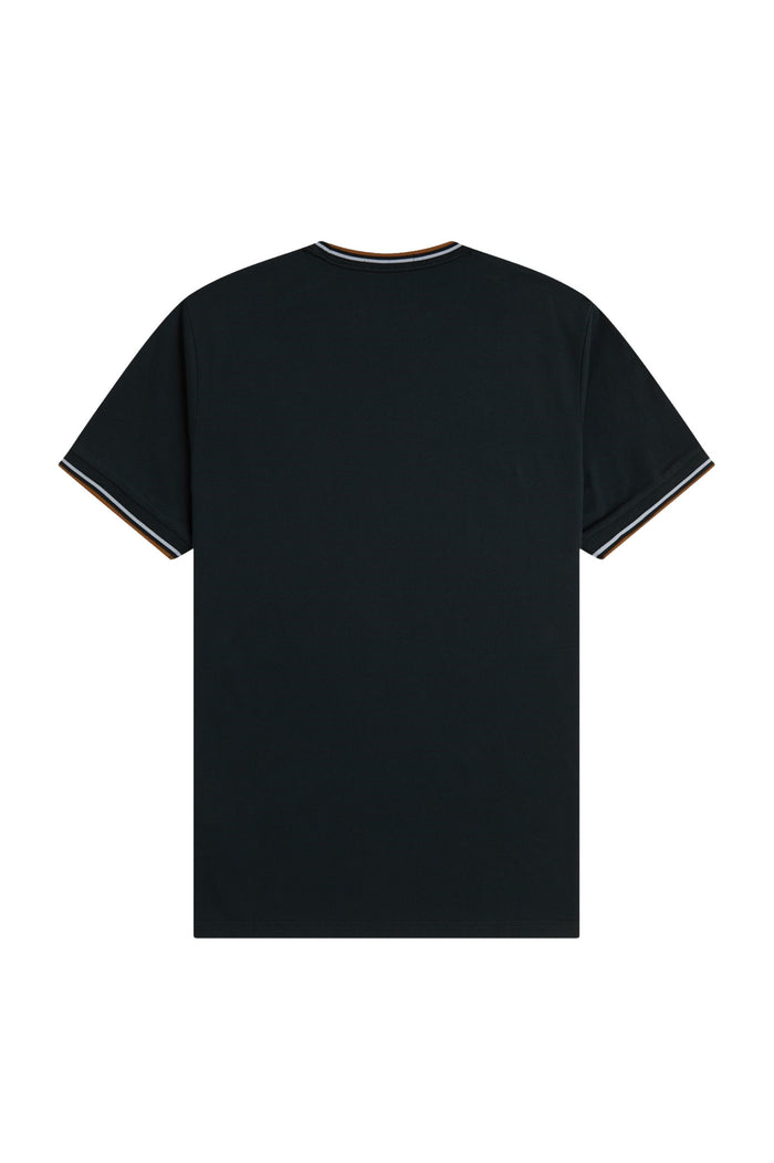 Fred Perry Twin Tipped T-Shirt Night Green / Dusky Blue / Dark Caramel