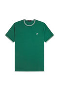 Fred Perry Twin Tipped T-Shirt Sport Green / Light Ice / Light Ice