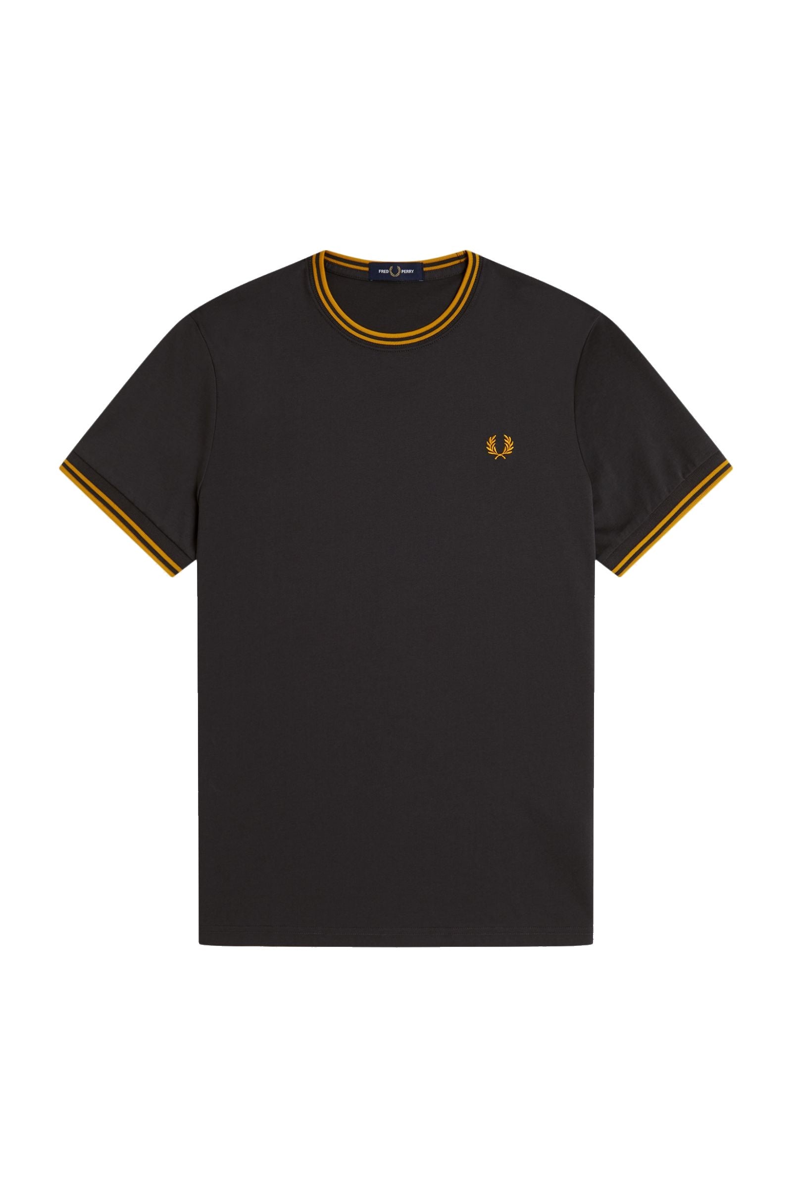 Fred Perry Twin Tipped T-Shirt Anchor Grey / Golden