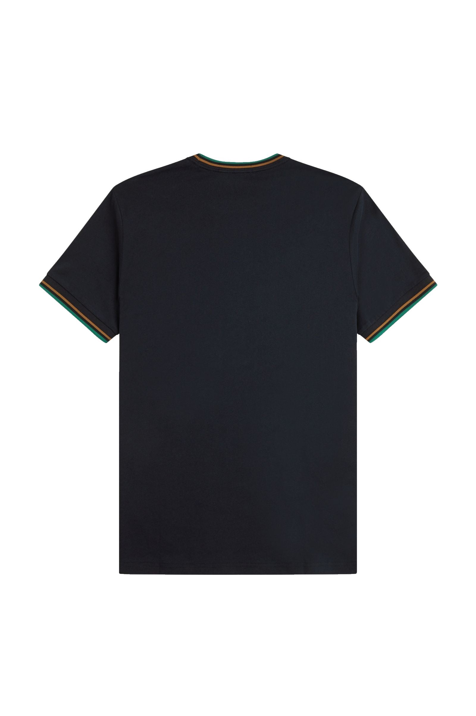 Fred Perry Twin Tipped T-Shirt Navy / Dark Caramel / Sport Green